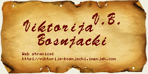 Viktorija Bošnjački vizit kartica